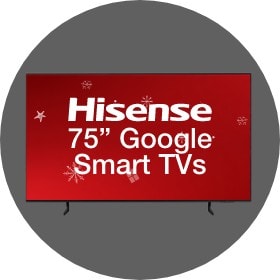 Big Savings 75 Inch Hisense Google Smart TVs